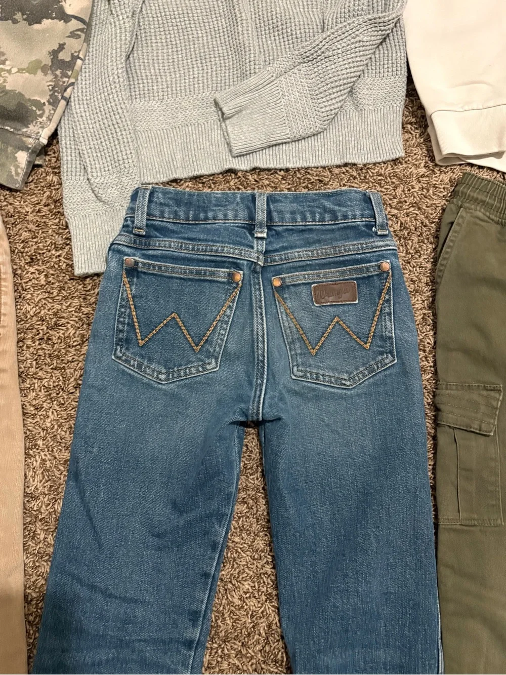 Boys Size 8/9 Name Brand Clothing Bundle Levi’s Wrangler Adidas Gap